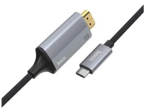 Hoco UA13 Type-C σε HDMI Full HD 1.8 μ. Γκρι