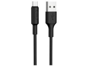 Καλώδιο σύνδεσης Hoco X26 USB σε Micro USB Fast Charging 2.0A Μαύρο 1.0 μ.